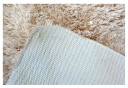 THE RUGS Soft Washable Collection Plain Design Shaggy Rug in Beige - SA-02 - Size: 100 cm diameter - thumbnail 5