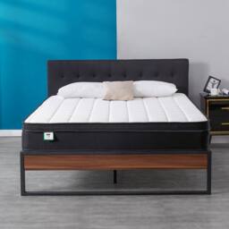 Rolipo 4FT6 Double Mattress Orthopaedic Memory Foam Medium Firm 24cm in White