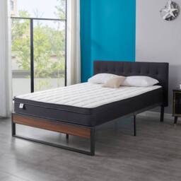 Rolipo 4FT6 Double Mattress Orthopaedic Memory Foam Medium Firm 24cm in White - thumbnail 2