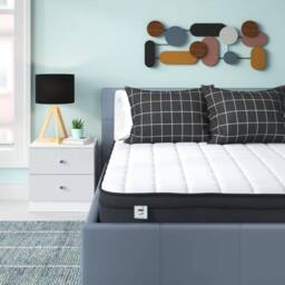 Rolipo 4FT6 Double Mattress Orthopaedic Memory Foam Medium Firm 24cm in White - thumbnail 4