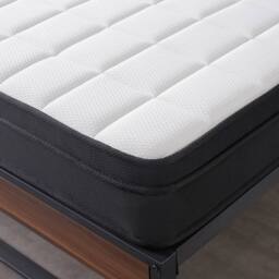 Rolipo 4FT6 Double Mattress Orthopaedic Memory Foam Medium Firm 24cm in White - thumbnail 3