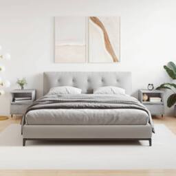 Berkfield Home Bedside Cabinets 2 pcs Concrete Grey 40x35x50 cm Engineered Wood - Size: 40 x 35 x 50 cm - thumbnail 2