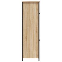 Berkfield Home Highboard Sonoma Oak 62x32x106.5 cm Engineered Wood in Light Oak - thumbnail 6