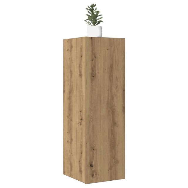 Berkfield Home TV Cabinet Artisan Oak 30.5x30x90 cm Engineered Wood in Brown - image 1