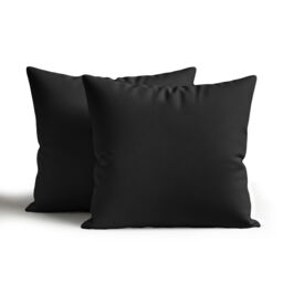 Snug City Waterproof Outdoor Garden Patio Cushion Cover & Inner Square Pack Of 2 in Black - Size: 60 cm x 60 cm - thumbnail 1