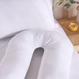 OHS Pregnancy Pillow Cushion Soft Back Support Bed Cushion in White - thumbnail 3