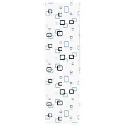 Berkfield Home Shower Roller Blind 70x240 cm Fabric Width 66 cm in White - thumbnail 1