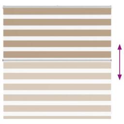Berkfield Home Elegant Zebra Blind Sand Brown 150x100 cm Fabric Width 145.9 cm P - thumbnail 5