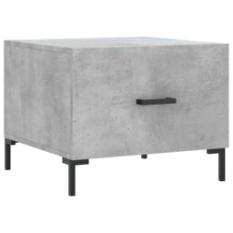 Berkfield Home Coffee Tables 2 pcs Concrete Grey 50x50x40 cm Engineered Wood - Size: 50 x 50 x 40 cm - thumbnail 5