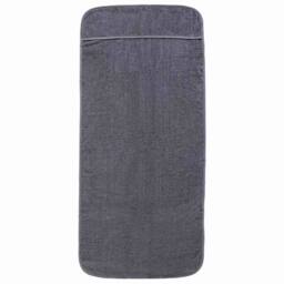 Berkfield Home Beach Towels 2 pcs Anthracite 60x135 cm Fabric 400 GSM in Charcoal - thumbnail 3