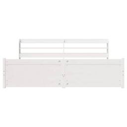 Berkfield Home Beautiful Bed Frame with Headboard without Mattress White 180x200 - Size: Super King - thumbnail 6