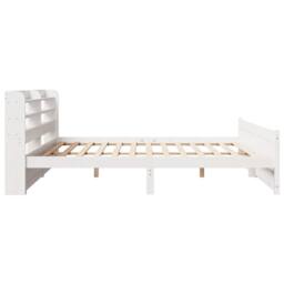Berkfield Home Beautiful Bed Frame with Headboard without Mattress White 180x200 - Size: Super King - thumbnail 7