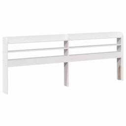 Berkfield Home Beautiful Bed Frame with Headboard without Mattress White 180x200 - Size: Super King - thumbnail 5