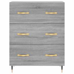 Berkfield Home Highboard Grey Sonoma 69.5x34x180 cm Engineered Wood - thumbnail 8