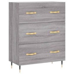Berkfield Home Highboard Grey Sonoma 69.5x34x180 cm Engineered Wood - thumbnail 7