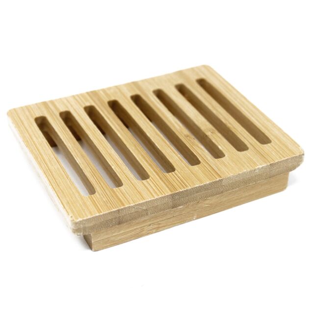 KDMD Hemu Wood Soap Dish - Box in Brown - image 1