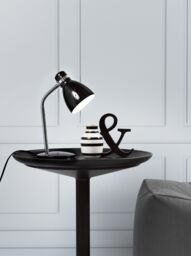 Nordlux Modern Indoor Table Lamp Black Metal E14 Gooseneck - Mains Powered, IP20 - thumbnail 2