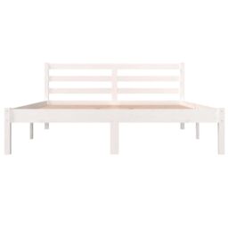 Berkfield Home Day Bed Solid Wood Pine 140x190 cm White - thumbnail 4