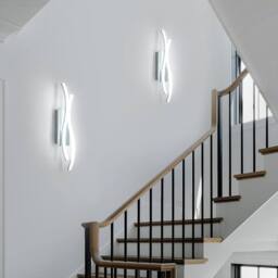 Goeco LED Indoor Wall Light 14W Creative Long Wall Lamp Indoor for Bedroom in Silver - thumbnail 5