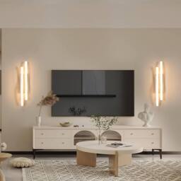 Goeco LED Indoor Wall Light 14W Creative Long Wall Lamp Indoor for Bedroom in Silver - thumbnail 6