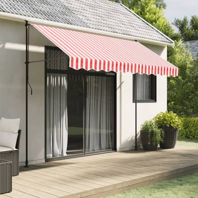 Berkfield Home Replacement Fabric for Awning Valance Red & White Stripe 3 m - image 1
