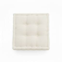 Snug City Teddy Fabric Square Booster Cushion Soft Seat Riser Pad Dining Chair in Cream - Size: 45 cm x 45 cm - thumbnail 3