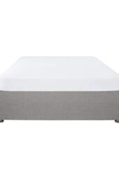 Serene 'Plain Dyed' Soft Touch 32cm Fitted Bed Sheet in White - Size: Super King Fitted - thumbnail 1