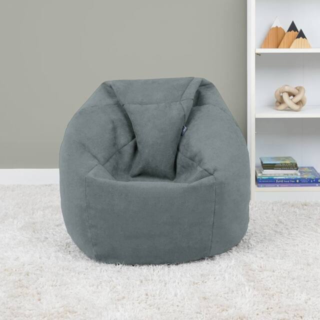 rucomfy Beanbags rucomfy Veneto Kids Classic Bean Bag - Soft Lounge Chair for Kids in Grey - image 1