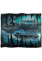 Batman Blanket, 152x127 cm, Batcave Silky Touch Super Soft Throw Blanket in White - Size: 152x127 cm - thumbnail 1