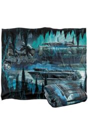 Batman Blanket, 152x127 cm, Batcave Silky Touch Super Soft Throw Blanket in White - Size: 152x127 cm - thumbnail 2