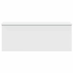 Berkfield Home Storage Box White 90x35x35 cm Engineered Wood - Size: 90 x 35 x 35 cm - thumbnail 4