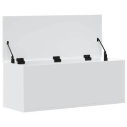 Berkfield Home Storage Box White 90x35x35 cm Engineered Wood - Size: 90 x 35 x 35 cm - thumbnail 7