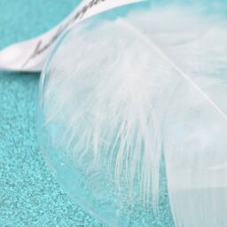 Amaya Rose Ltd In Memory of With Sympathy Feather Round Bauble Gift Boxed.Christmas in Clear - thumbnail 5
