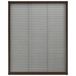 Berkfield Home Plisse Insect Screen for Windows Aluminium Brown 60x80 cm - thumbnail 2