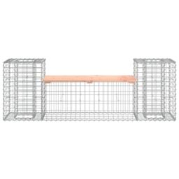 Berkfield Home Garden Bench Gabion Design 183x41x60.5 cm Solid Wood Douglas in Brown - thumbnail 5