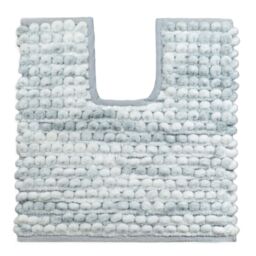 Allure Bath Fashions Marl Chunky Bobble Pedestal Toilet Mat Non Slip in Light Grey - thumbnail 1