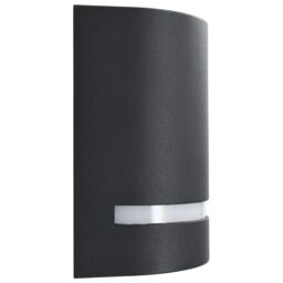 Berkfield Home Outdoor Wall Lights 2 pcs 35 W Black Half-round - thumbnail 4