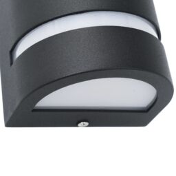 Berkfield Home Outdoor Wall Lights 2 pcs 35 W Black Half-round - thumbnail 6