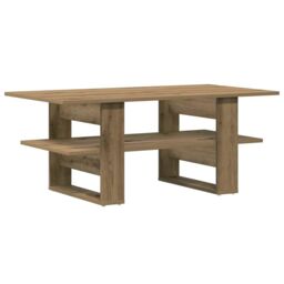Berkfield Home Coffee Table Artisan Oak 102x55x42 cm Engineered Wood in Brown - Size: 102 x 55 x 42 cm - thumbnail 6