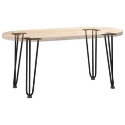 Berkfield Home Hairpin Table Legs 4 pcs Black 42 cm Solid Steel - thumbnail 8