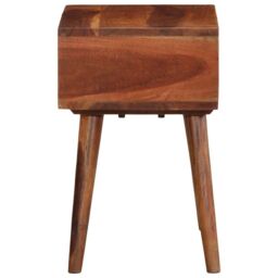Berkfield Home Side Table 45x30x45 cm Solid Wood Acacia in Brown - Size: 45 x 30 x 45 cm - thumbnail 4