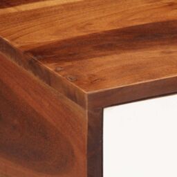 Berkfield Home Side Table 45x30x45 cm Solid Wood Acacia in Brown - Size: 45 x 30 x 45 cm - thumbnail 7