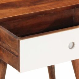 Berkfield Home Side Table 45x30x45 cm Solid Wood Acacia in Brown - Size: 45 x 30 x 45 cm - thumbnail 8