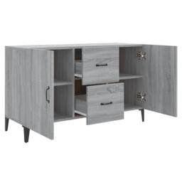 Berkfield Home Sideboard Grey Sonoma 100x36x60 cm Engineered Wood - Size: 100 x 36 x 60 cm - thumbnail 7