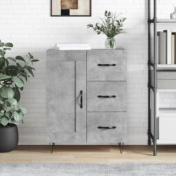 Berkfield Home Sideboard Concrete Grey 69.5x34x90 cm Engineered Wood - thumbnail 1