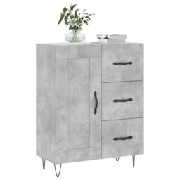 Berkfield Home Sideboard Concrete Grey 69.5x34x90 cm Engineered Wood - thumbnail 3