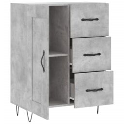 Berkfield Home Sideboard Concrete Grey 69.5x34x90 cm Engineered Wood - thumbnail 6