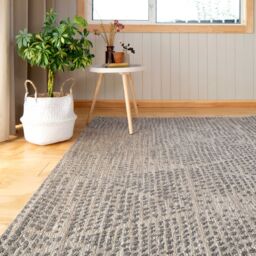Kukoon Beige Trellis Outdoor, Garden & Patio Area Rug in Grey - Size: 120 cm x 170 cm - thumbnail 4
