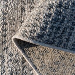 Kukoon Beige Trellis Outdoor, Garden & Patio Area Rug in Grey - Size: 120 cm x 170 cm - thumbnail 6