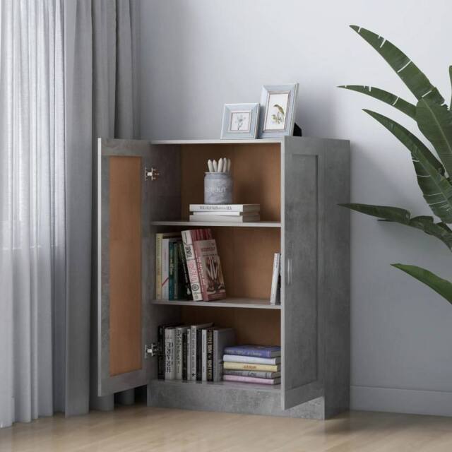 Berkfield Home Classic Book Cabinet Concrete Grey 82.5x30.5x115 cm Engineered Wood - image 1
